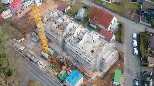 Der Rohbau steht - Der Rohbau steht - Zwei Dachterrassen, Tageslicht-Bad, Aufzug, TG und Nähe Pegnitzauen