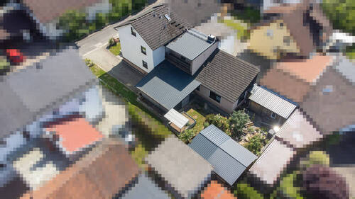 Ostansicht mit Anbau - 
