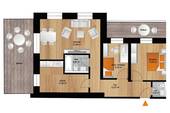 Grundriss - Etagenwohnung mit 94,60 m² in Freital / Saalhausen zur Miete