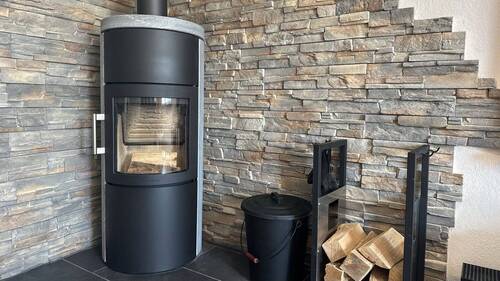 EG - Wohnzimmer, Kaminofen - 