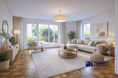 Einrichtungsvorschlag - 115 m² Erdgeschosswohnung in Kirchhörde - große Terrasse, 2 Bäder, ruhige Lage