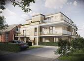 Straßenansicht MFH - . NEUBAU . 3-Zi-Wohnung mit 2 Balkonen . Aachen-Laurensberg . ca. 121 m² . Aufzug . moderne Aussstattung .