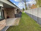 Blick auf die Terrasse - 3 Zimmer Terrassenwohnung zur Miete in Hanerau-Hademarschen