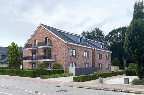 Visualisierung Vorderansicht - Sonnige Dachgeschosswohnung im Zentrum von Leezen