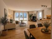 Wohn-/Essbereich - 3 Zimmer Etagenwohnung zur Miete in Crailsheim