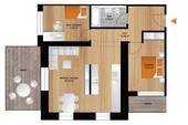 Grundriss - Etagenwohnung mit 89,20 m² in Freital / Saalhausen zur Miete