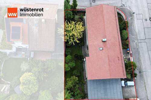 Luftaufnahme - Attraktives 4-Familienhaus mit Entwicklungspotenzial in gefragter Lage