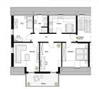 2D-Grundriss - Etagenwohnung mit 92,20 m&sup2; in Hof zum Kaufen