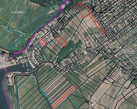 Abbildung aller Flurstücke des Angebots - Grundstück in Karlshagen zum Kaufen