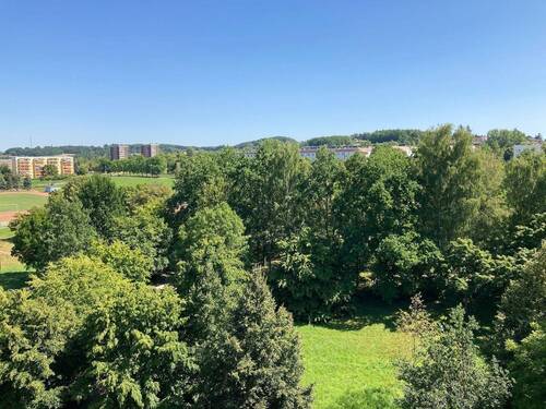 Balkonaussicht - Etagenwohnung mit 52,60 m&sup2; in Gera zur Miete