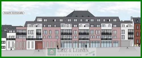 Ansicht Kirchstr. 6-18 - Neubau! 2-ZKB-Wohnung in der Innenstadt mit Balkon!
