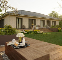 INKLUSIVE Grundstück: Der massive Bungalow für Familien, die sich Flexibilität wünschen in Fuldab... - Fuldabrück Denn-/Dittershausen