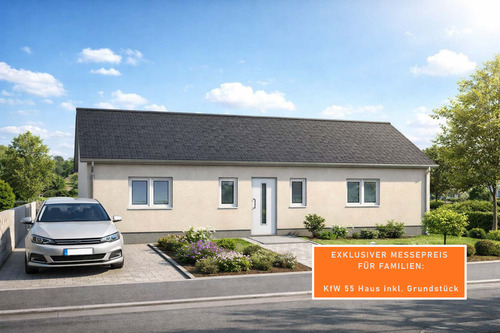 Beispiel Visualisierung - KfW 55 Standard, Preis inkl. Grundstück! - Einfamilienhaus mit großem Grundstück in Taubenheim