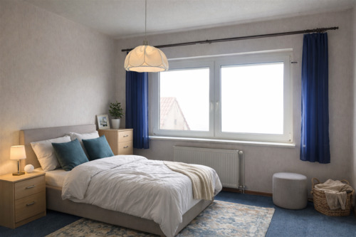 Schlafzimmer - virtually staged - 