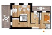 Grundriss - Terrassenwohnung mit 88,30 m² in Freital / Saalhausen zur Miete