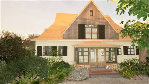 Visualisierung eingang - 1 Zimmer Einfamilienhaus in Stockstadt am Main