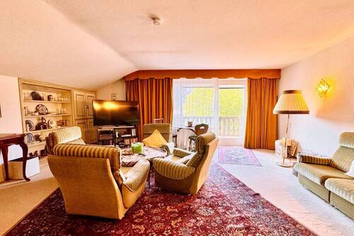 Wohnzimmer - Etagenwohnung mit 129,00 m² in Rottach-Egern zum Kaufen