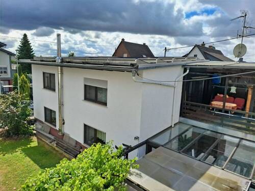 Sicht auf die Doppelhaushälfte - 