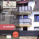 Interessant für Eigennutzer wie auch für Anleger - Stadtleben in Volkach am Main – 3-Zimmer-ETW mit Balkon & Garage