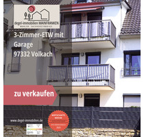 Stadtleben in Volkach am Main – 3-Zimmer-ETW mit Balkon & Garage
