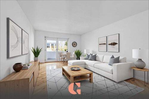 Visualisierung Wohnzimmer - Familienfreundliche 4-Zimmer-Wohnung in U-Bahnnähe