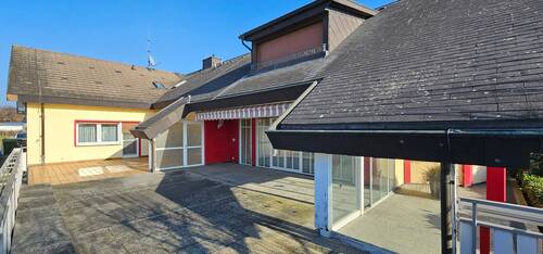 26 EG, Terrasse Schlaf- und Wohnzimmer.jpg - WOHN- UND GESCHÄFTSHAUS IN 79291 MERDINGEN