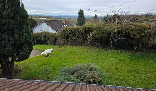 See Bergsicht Gartenanteil und Freisitzanteil vor dem Haus - 5 Zimmer Bauernhaus, Landhaus in Tettnang