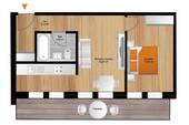 Grundriss - Terrassenwohnung mit 55,80 m² in Freital / Saalhausen zur Miete