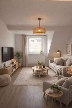 Wohnzimmer - 3 Zimmer Etagenwohnung zum Kaufen in Clausthal-Zellerfeld