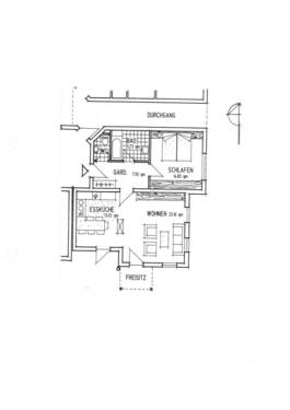41050.008 Grundriss - Ruhige 2-Zimmer-Wohnung in Balingen
