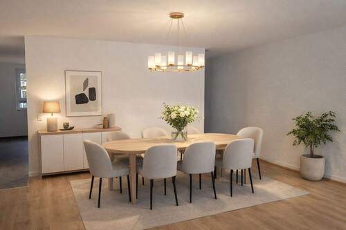 Essbereich, Visualisierung - Reihenendhaus mit 136,00 m&sup2; in Renningen zum Kaufen