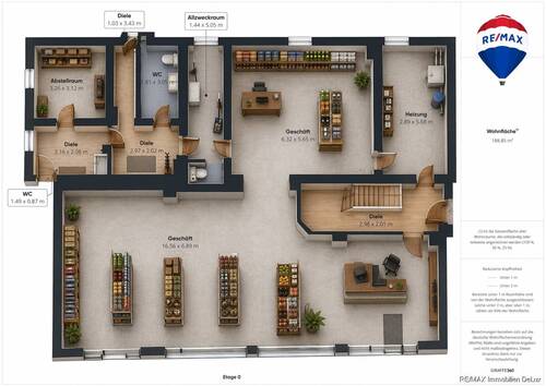 REMAX Immobilien DeLux Wohn-Geschäftshaus EG Aidenbach Mark Borowicz - 