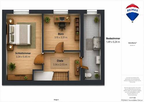 REMAX Immobilien DeLux Wohn-Geschäftshaus DG Aidenbach Mark Borowicz - 