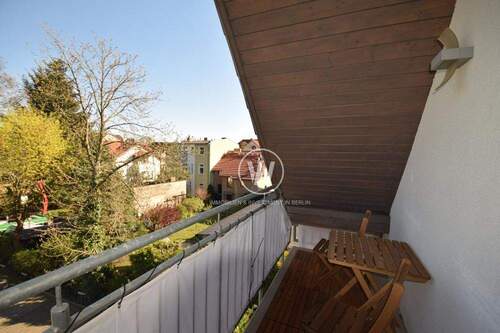 Blick vom Balkon - Etagenwohnung mit 54,00 m² in Hohen Neuendorf zur Miete