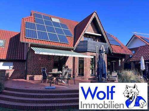 Gartenansicht - Entspanntes Familienleben in einer schicken Haushälfte als Eigentumswohnung !