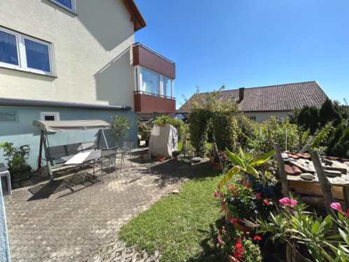 Garten - Doppelhaushälfte mit 148,00 m² in Aach zum Kaufen