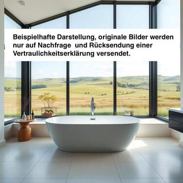 unverbaubarer Blick aus Bad - Luxuriöses Haus mit unverbaubaren Panoramablick