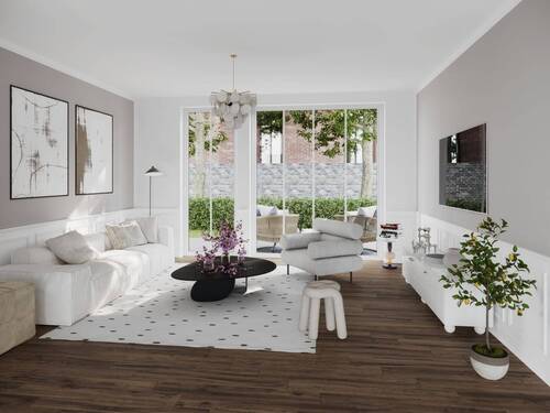 Wohnzimmer - 3 Zimmer Etagenwohnung zum Kaufen in Berlin