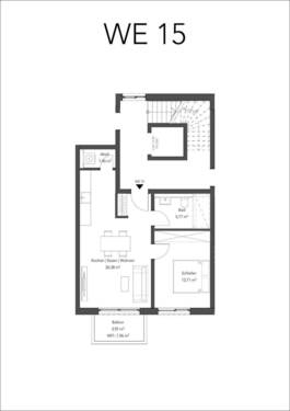 Bild 2 - 2 Zimmer Etagenwohnung in Aschaffenburg