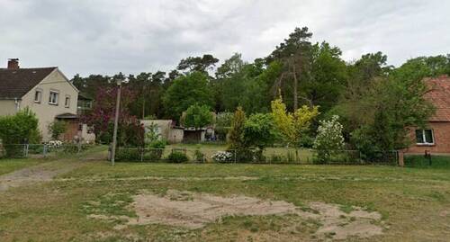 Blick von der Straße auf das Grundstück.jpg - Grundstück zum Kaufen in Neustadt-Glewe