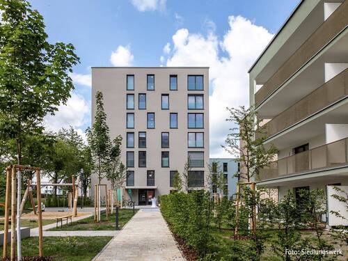 Baufortschritt Haus 7: Blick von Osten - 4-Zimmer-Wohnung in Leinfelden-Echterdingen »Schelmenäcker Haus 7«