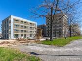 Baufortschritt Haus 4 und 7: Blick von Südwest - 4 Zimmer Etagenwohnung zum Kaufen in Leinfelden-Echterdingen