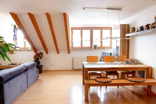 Der offene Wohn- Essbereich - Ansprechende 3-Zi.-Maisonette Wohnung in Lörrach-Brombach