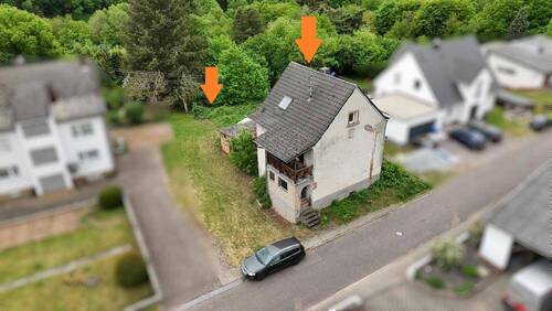 Bild 1 - +++Einfamilienhaus oder Baugelände mit Panoramablick in wunderschöner, sonniger Höhenlage am Ortrand+++