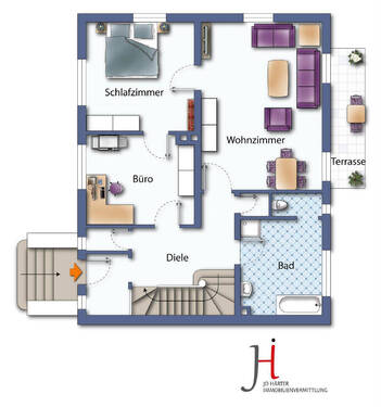 Beispielhafter Grundriß EG - 