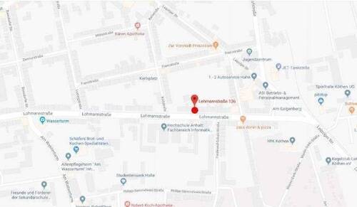 Lageplan - 2 Zimmer Etagenwohnung zur Miete in Köthen (Anhalt)