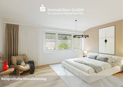 Schlafzimmer - Einfamilienhaus mit 154,00 m² in Münster zum Kaufen