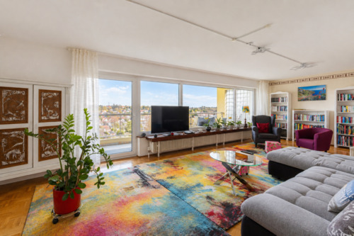 Wohnzimmer EG - 9 Zimmer Einfamilienhaus zum Kaufen in Karlsruhe