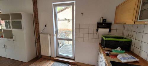 Küche mit cGartenzugang - 