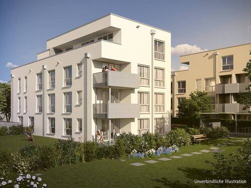 Unverbindliche Illustration Haus 2 und 3 - 4 Zimmer Etagenwohnung zum Kaufen in Dornstadt